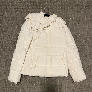 White J Crew down jacket